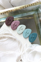 Sow the Seeds Flower Polymer Clay Stud Earrings | Choose Your Colour
