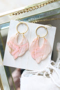 Songbird Earrings in Peach Faced Lovebird