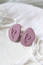 Sow the Seeds Flower Polymer Clay Stud Earrings | Choose Your Colour