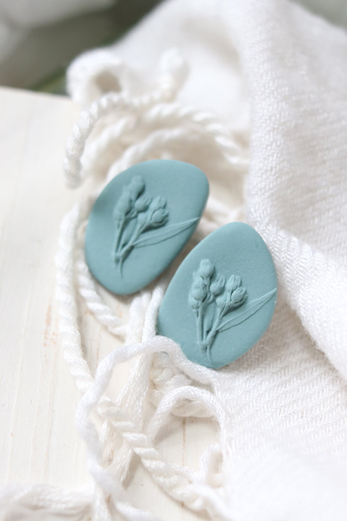 Sow the Seeds Flower Polymer Clay Stud Earrings | Choose Your Colour