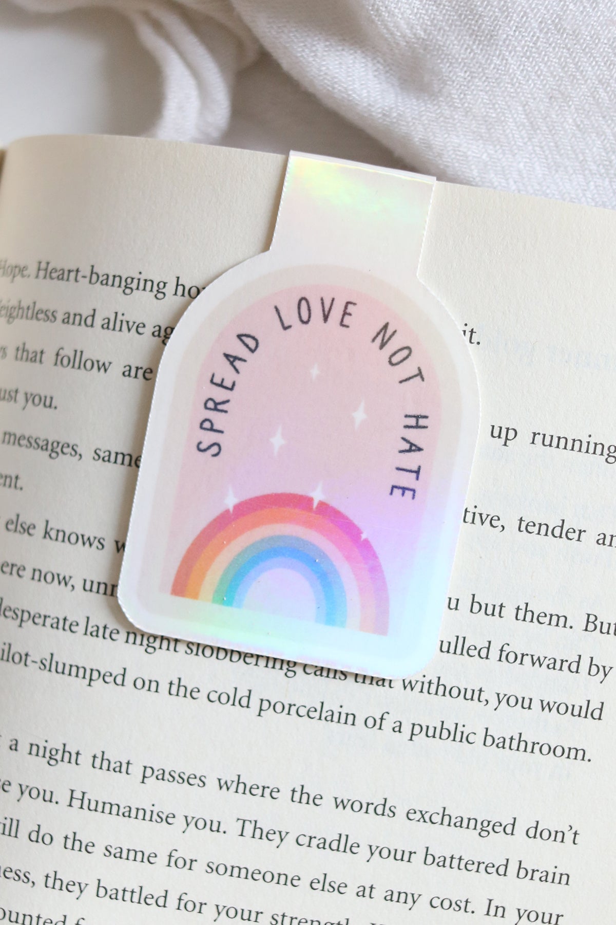 Magnetic Bookmark | Spread Love Not Hate