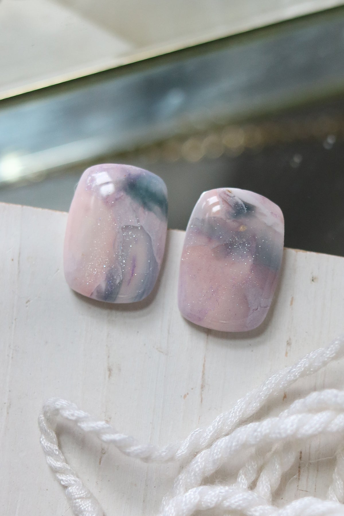 Stargazer Polymer Clay Studs