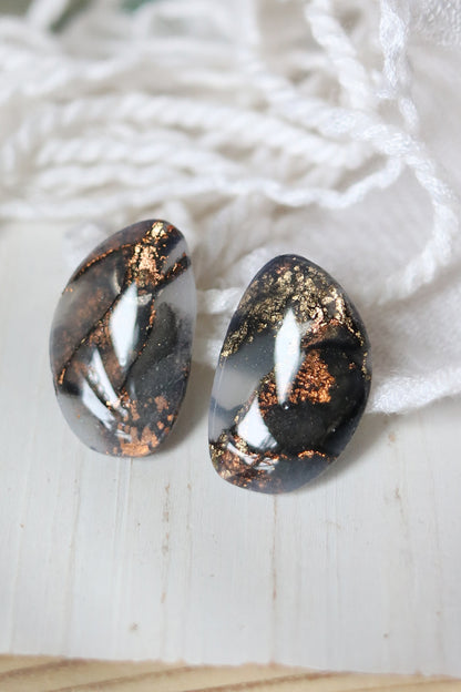 Storm Watcher Polymer Clay Stud Earrings