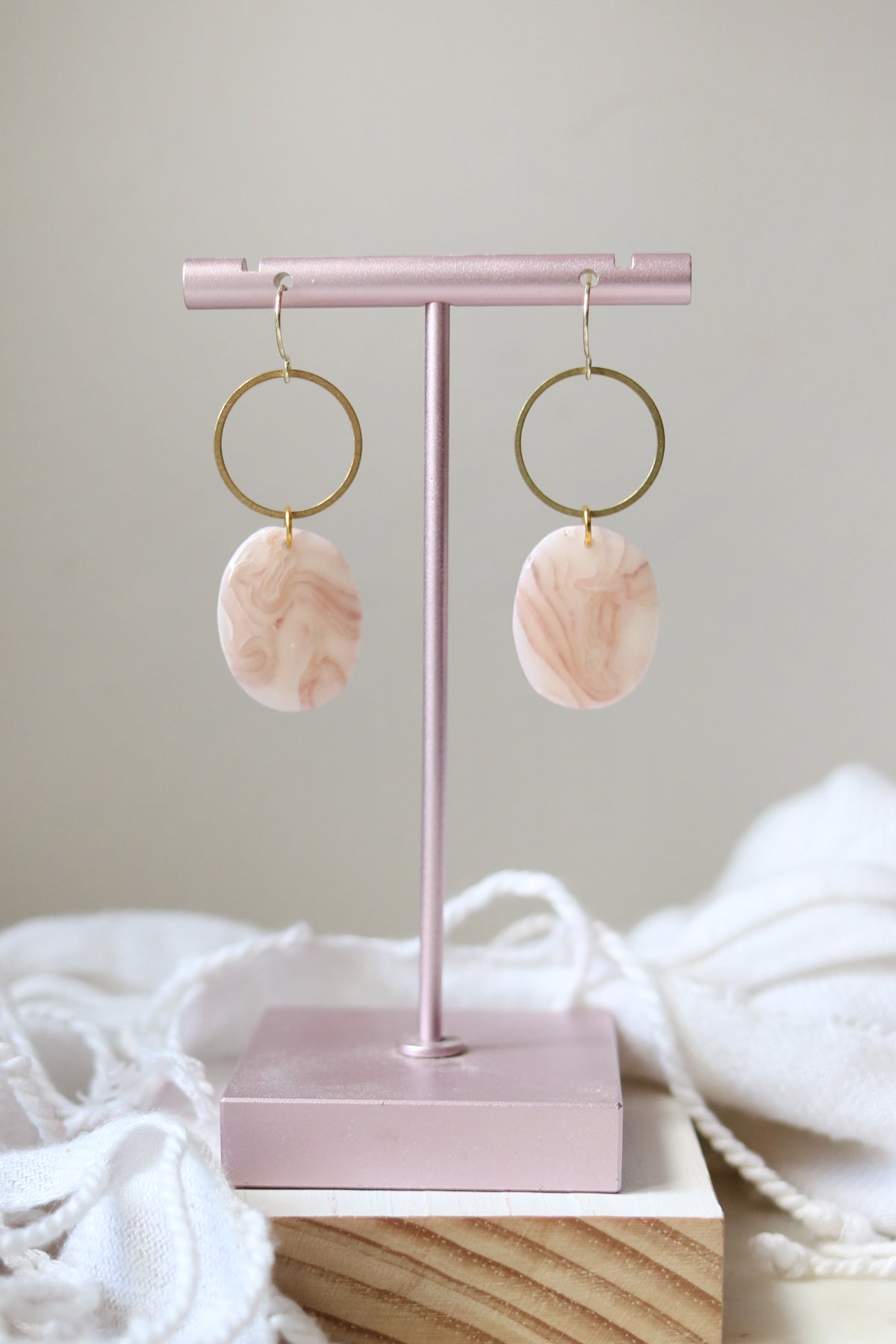 Sunstone Polymer Clay Earrings