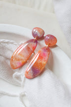 Surface of the Sun Polymer Clay Earrings