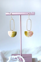 Sweet Sage Polymer Clay Earrings - Petal & Posy