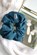 Swim Fluff Chlorine Safe Scrunchie in Deep Sea - Petal & Posy