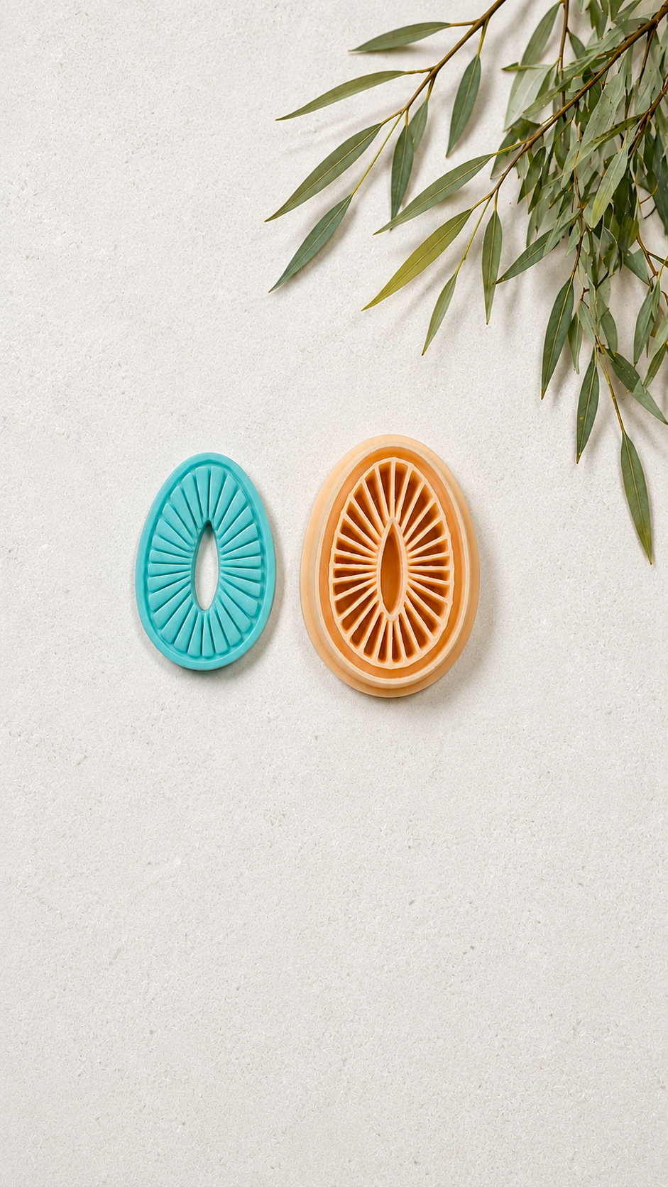 Burst Tear Drop Donut Polymer Clay Cutter