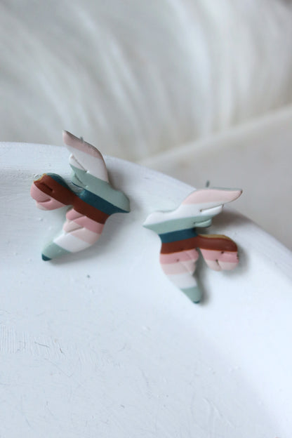 I'll Follow the Sun Polymer Clay Bird Stud Earrings