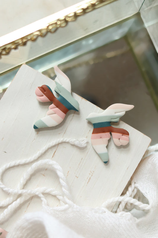 I'll Follow the Sun Polymer Clay Bird Stud Earrings
