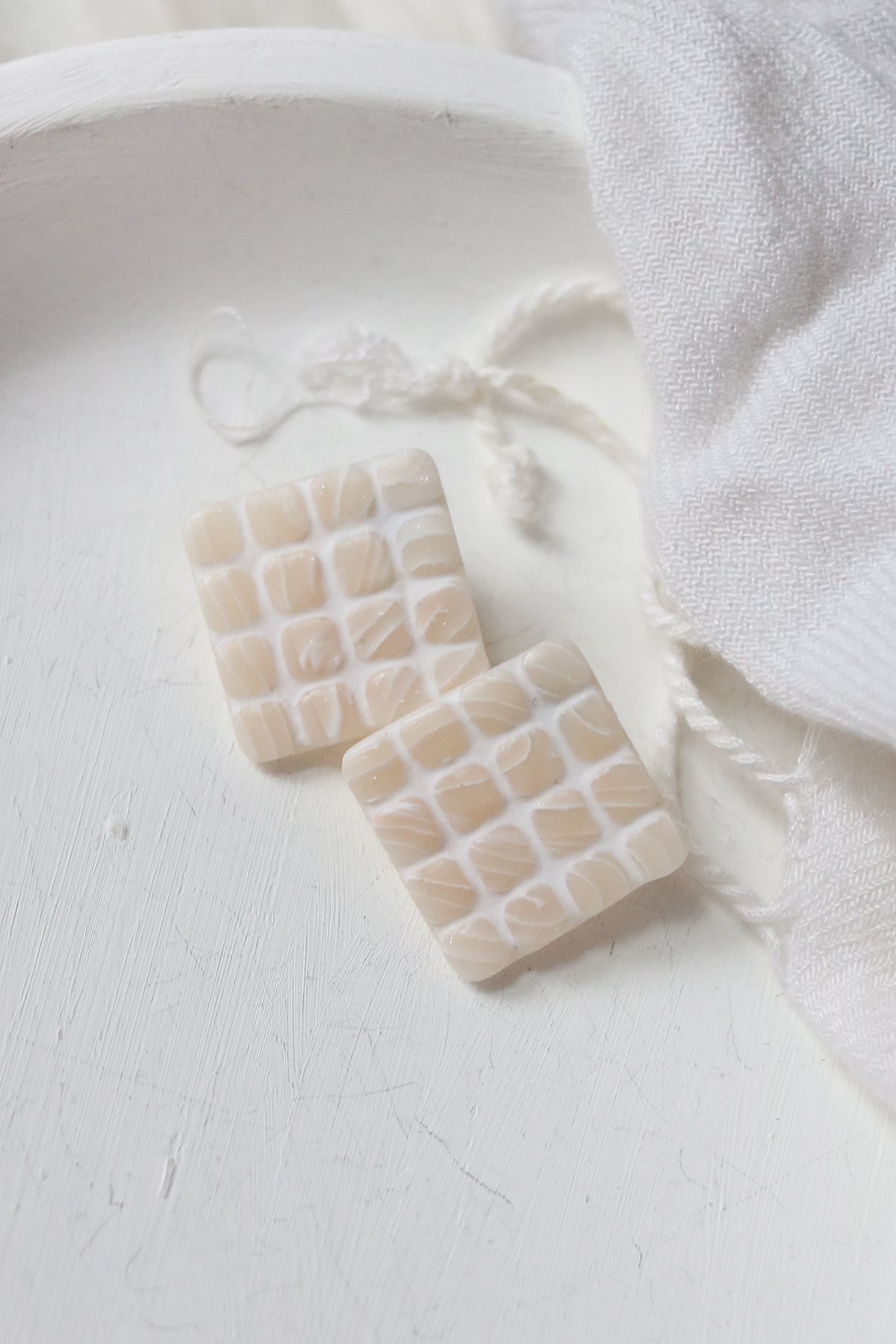 Tiled Stud Polymer Clay Earrings