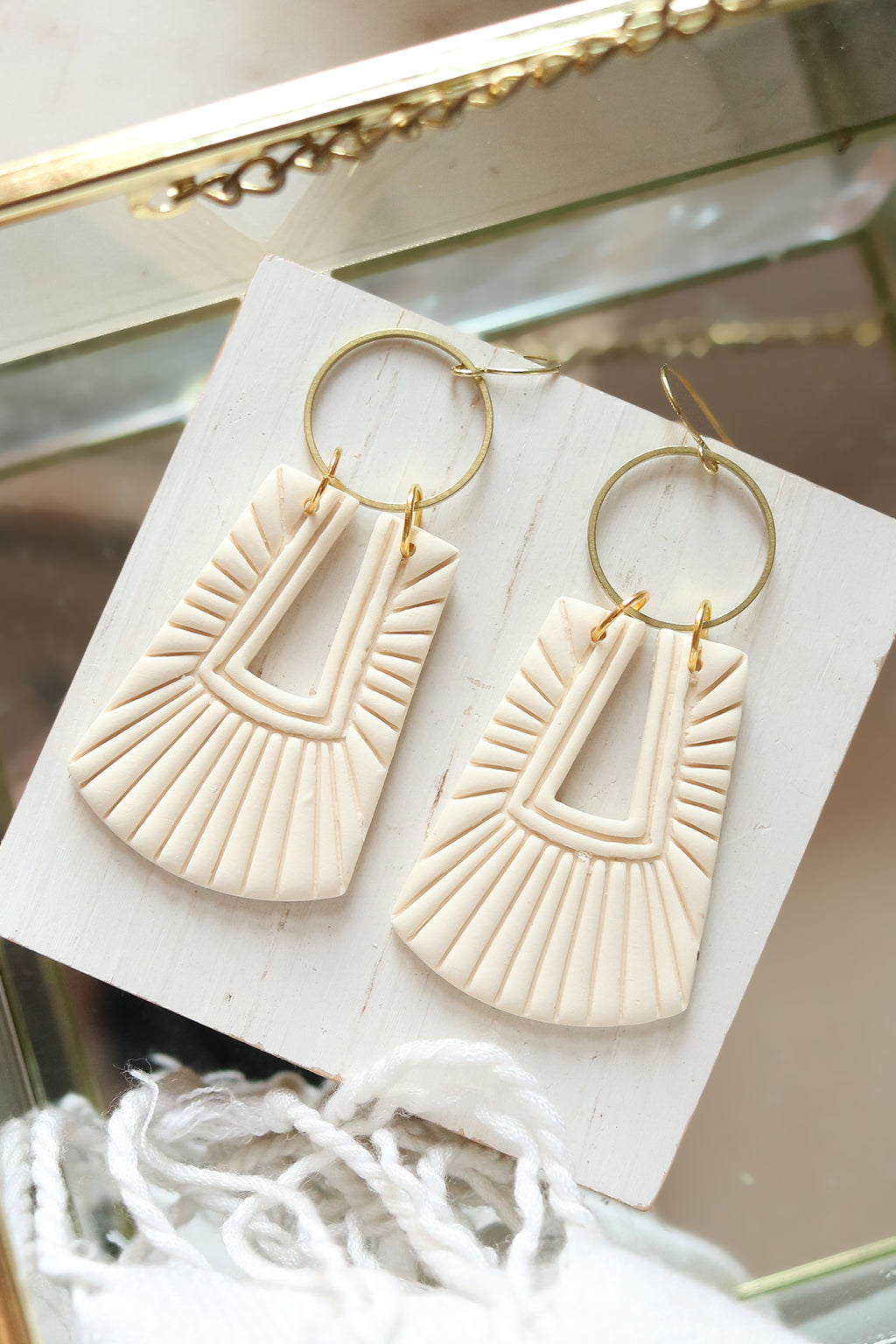 Venetian Polymer Clay Earrings | Choose Your Colour