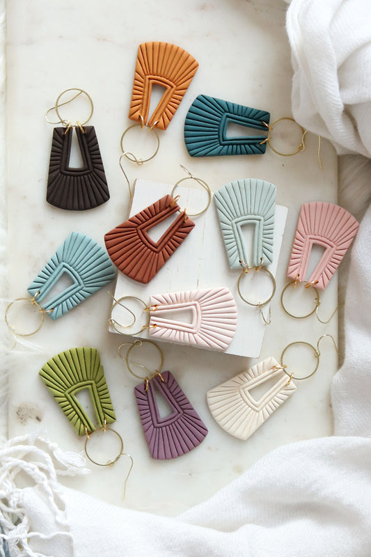 Venetian Polymer Clay Earrings | Choose Your Colour