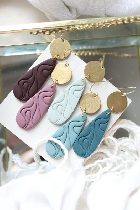 Wayward Wind Polymer Clay Earrings | Choose Your Colour