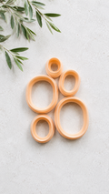 Set of 5 Wide Oval Shaped Polymer Clay Cutters