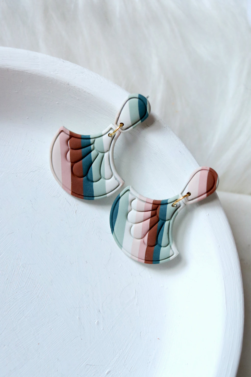 Zephyr Polymer Clay Earrings