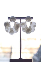 Petal & Posy Magnolia Dangle Stud Earrings featuring elegant calla lily design with delicate petals and floral detail.