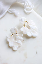 Guardian Earrings - White - Petal & Posy