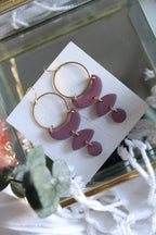 Moon Cycle Earrings | Signature Colours | Choose Your Shade - Petal & Posy