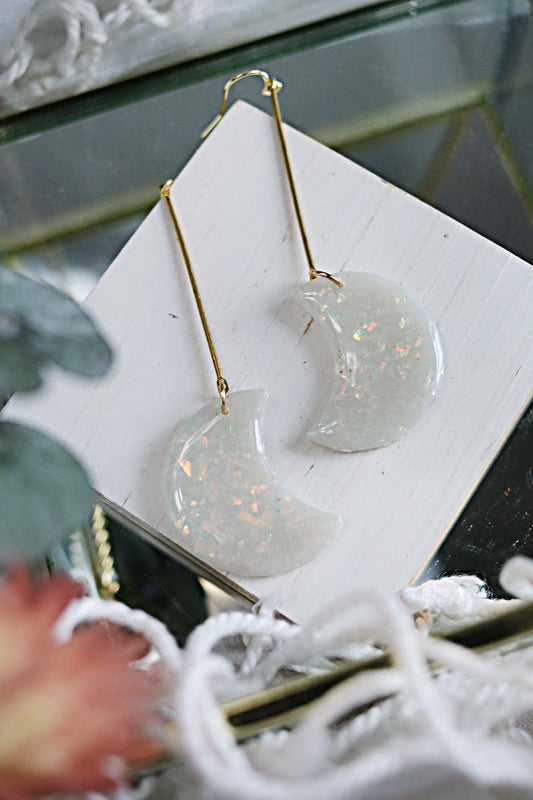 Sea of Tranquility Moons in Opal - Petal & Posy